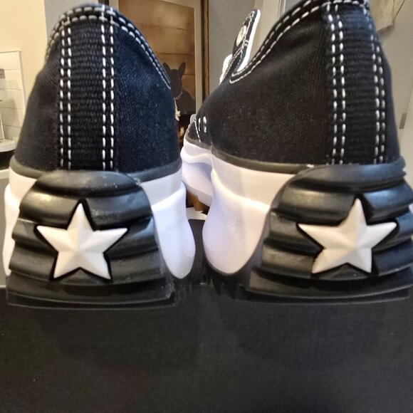 Converse Run Star Hike Low top men's Sneakers 168816C black Canvas SIZE 10 NEW - Picture 7 of 14